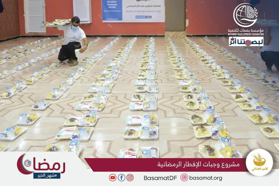 مشروع توزيع 6427 وجبة افطار